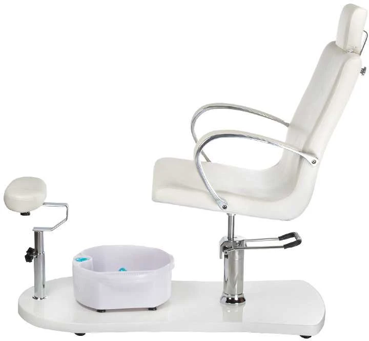 Beauty System Pedikiūro krėslas su pėdų vonele PEDICURE CHAIR PROFESSIONAL HYDRAULIC Baltas