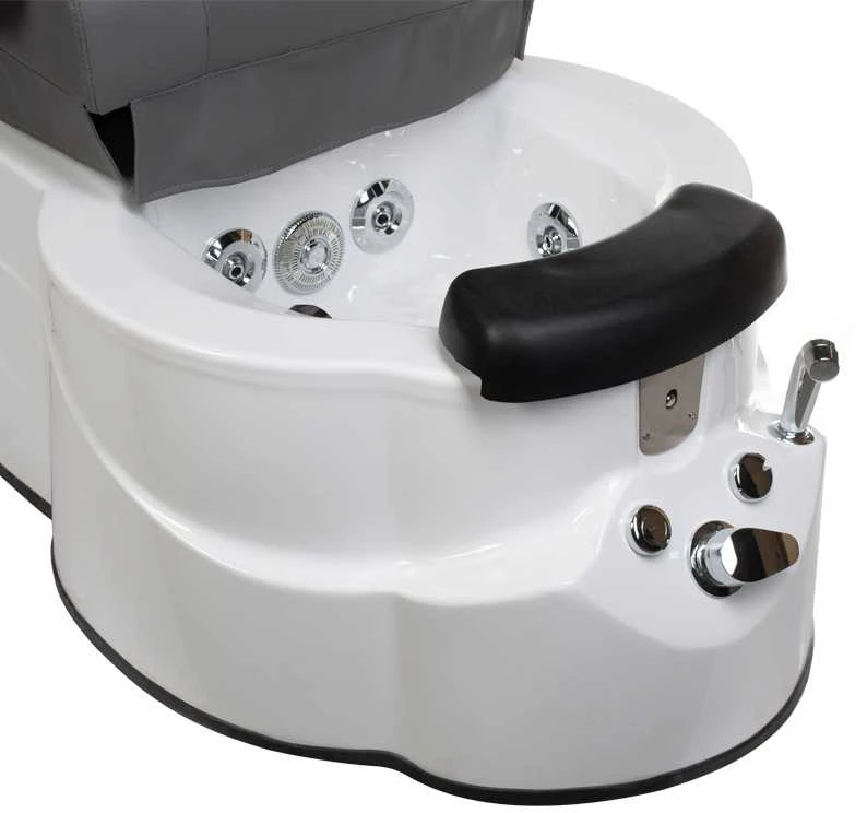 Beauty System Pedikiūro krėslas su pėdų vonele BR-3820D Pilkas