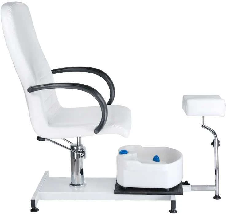 Beauty System Pedikiūro krėslas su pėdų vonele PEDICURE CHAIR SPA HYDRAULIC Baltas