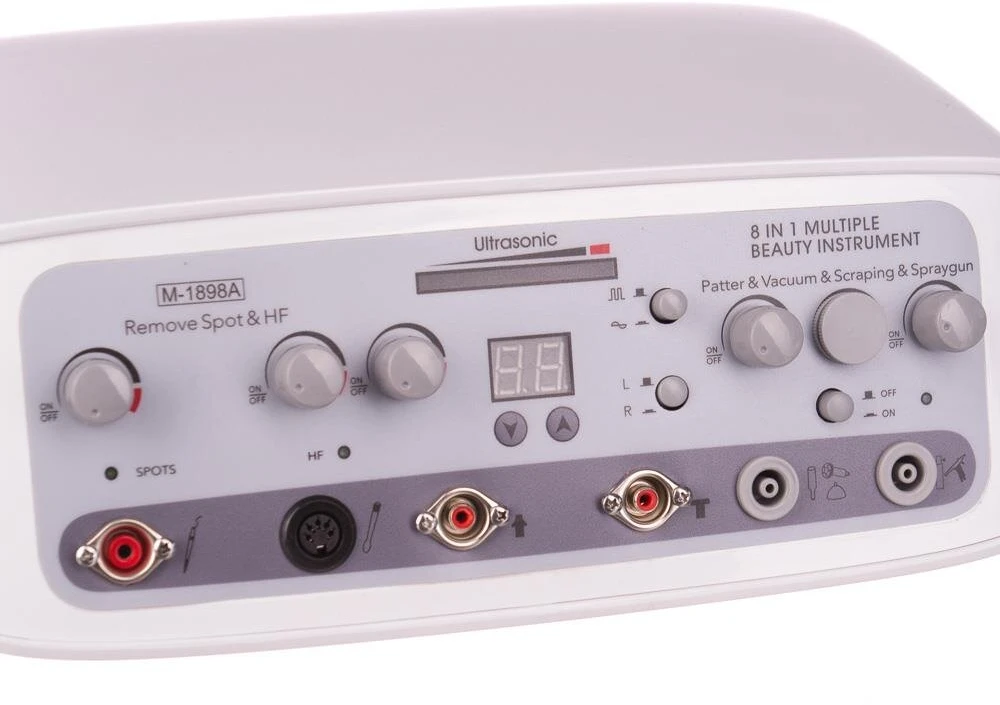 Beauty System Daugiafunkcis kosmetologinis aparatas, BR-1898A 8in1, pilkas