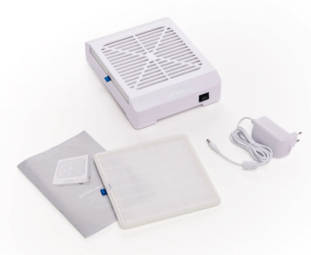 Beauty System Dulkių surinkėjas manikiūrui Promed MINI, baltas