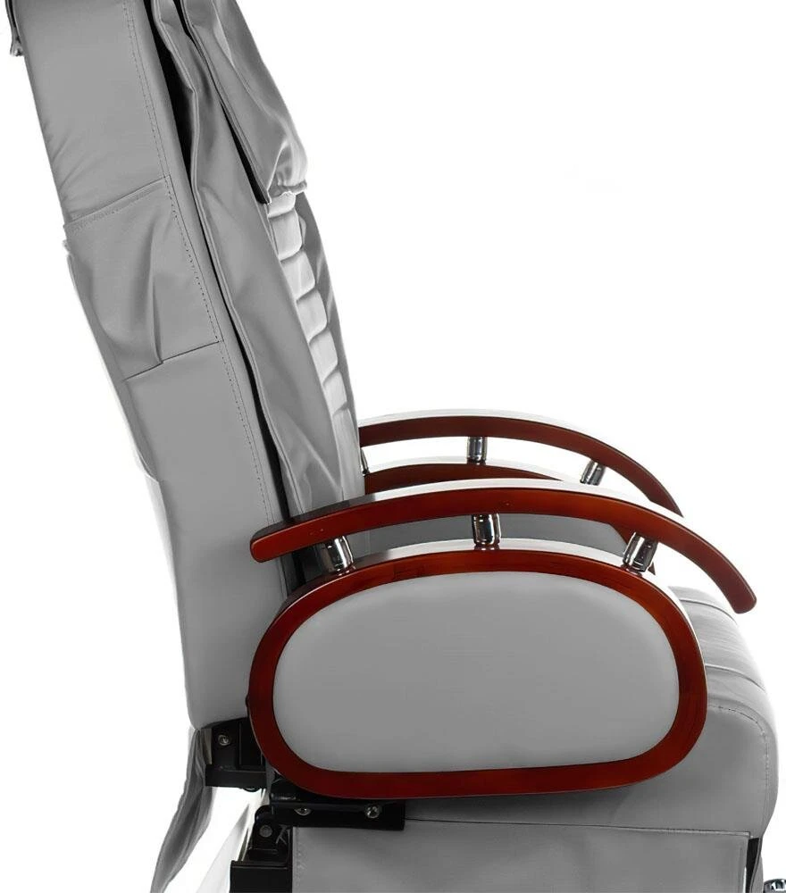 Beauty System Elektrinė pedikiūro kėdė su masažo sistema ir hidromasažo vonia BR-3820D, šviesiai pilka