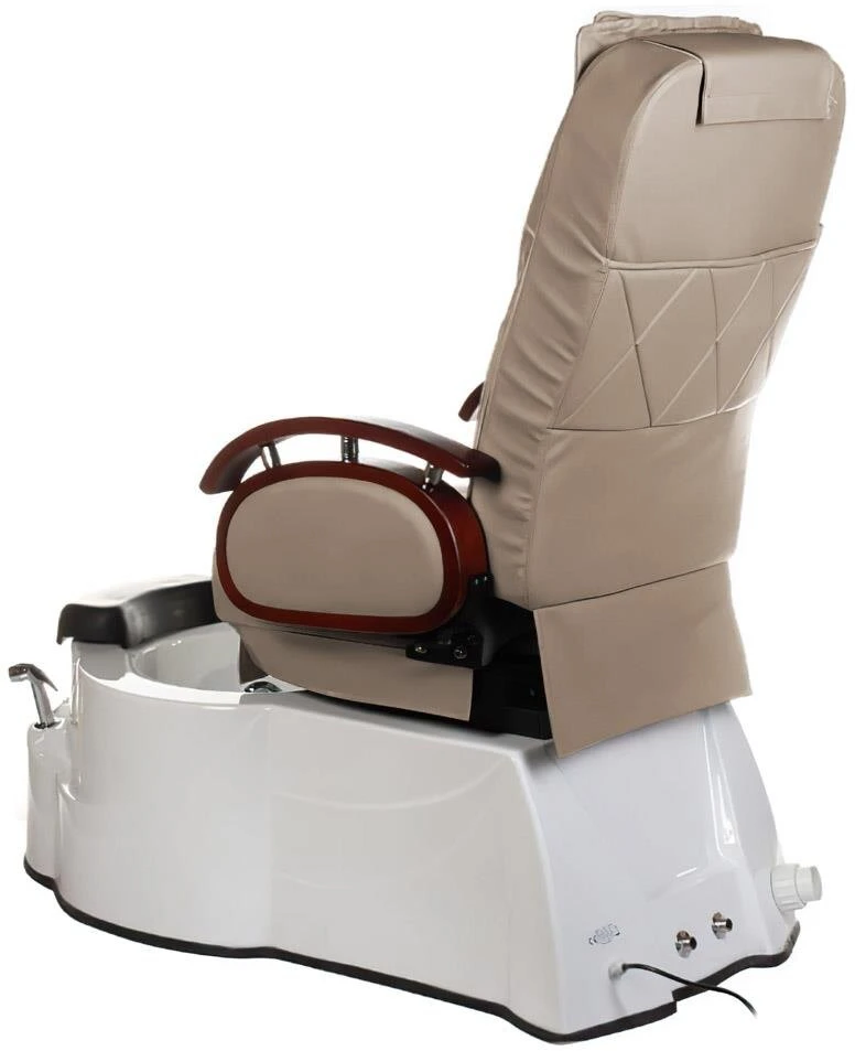 Beauty System Elektrinė pedikiūro kėdė su masažo sistema ir hidromasažo vonia BR-3820D, latte
