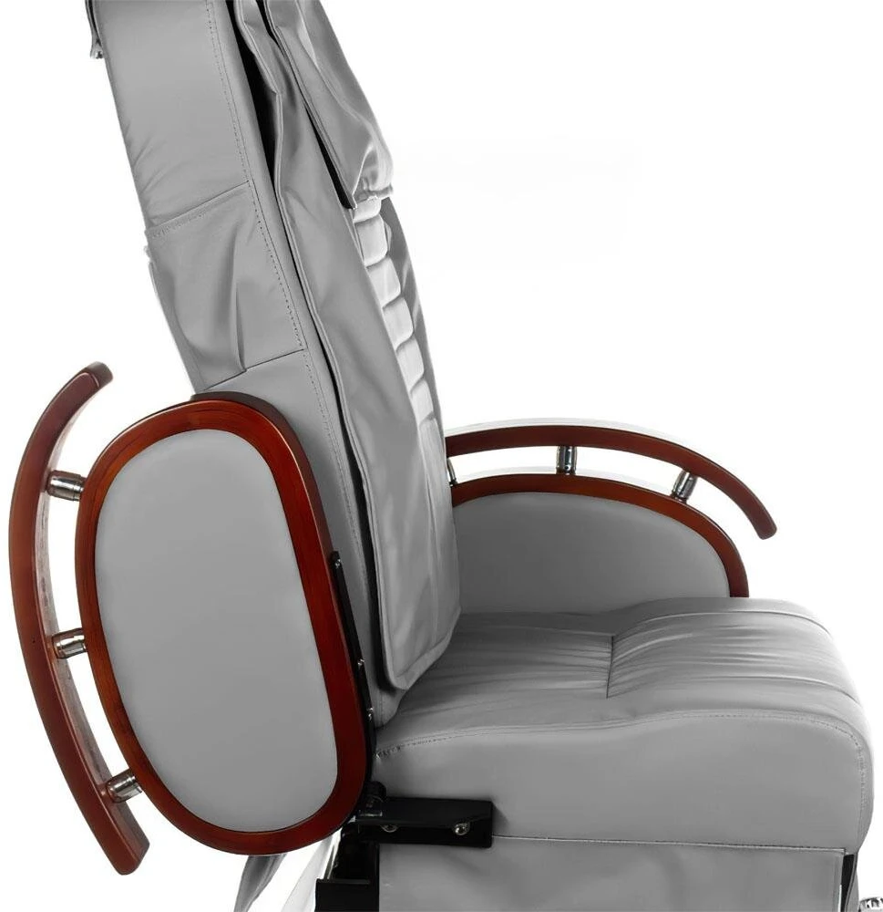 Beauty System Elektrinė pedikiūro kėdė su masažo sistema ir hidromasažo vonia BR-3820D, šviesiai pilka