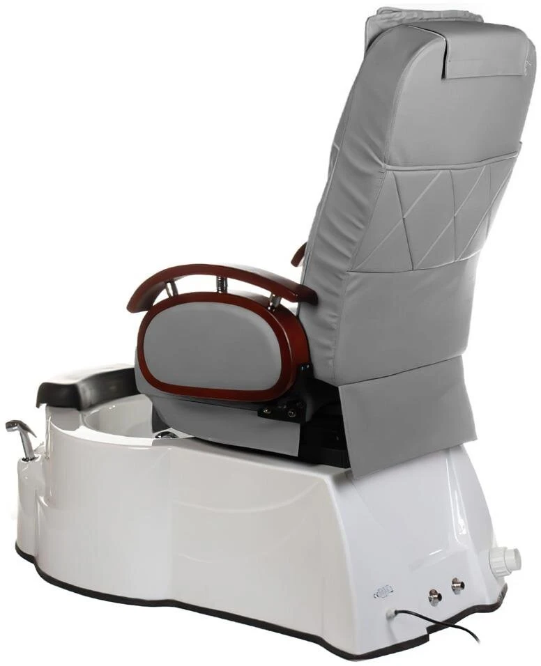 Beauty System Elektrinė pedikiūro kėdė su masažo sistema ir hidromasažo vonia BR-3820D, šviesiai pilka