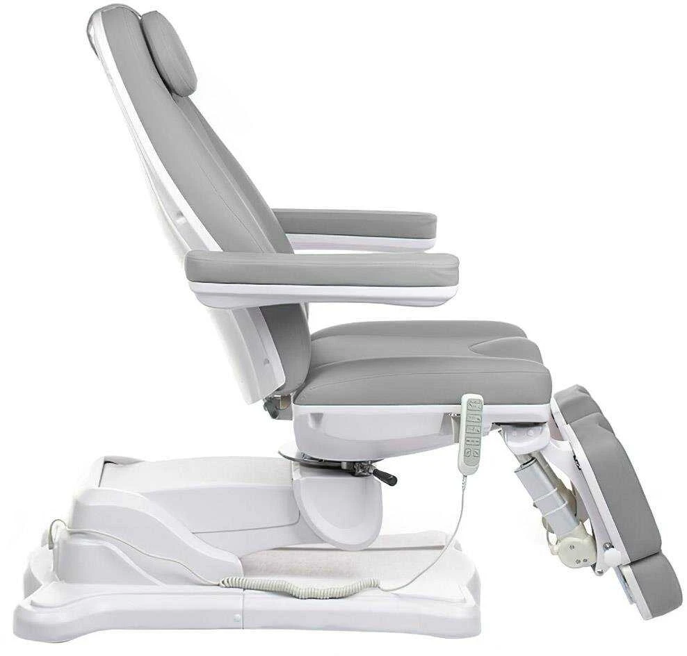 Beauty System Elektrinis kosmetologinis krėslas Mazaro BR-6672A light pilkas