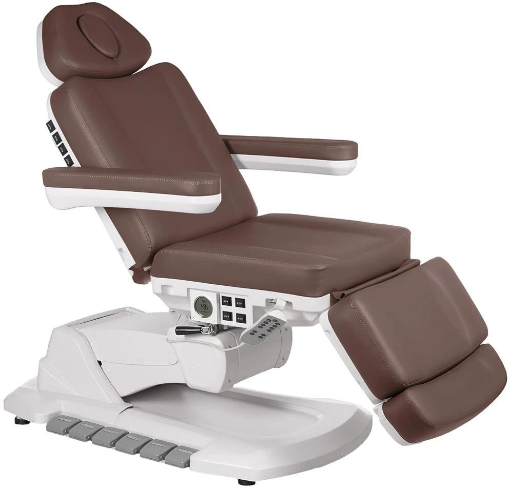 Beauty System Elektrinis kosmetologinis krėslas BR-6686 su šildymu rudas