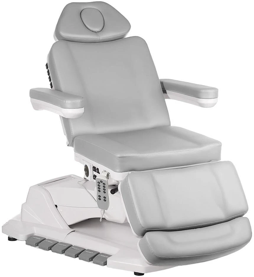 Beauty System Elektrinis šildomas kosmetologinis krėslas BR-6686, pilkas