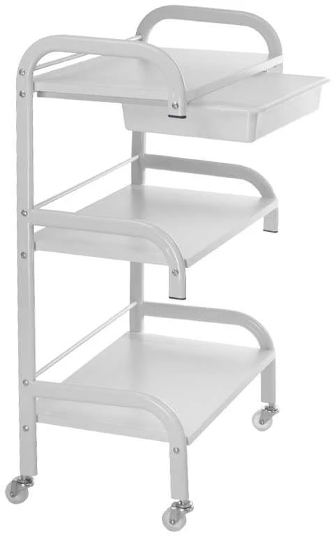 Beauty System Kosmetologinis vežimėlis PRO 026 Baltas