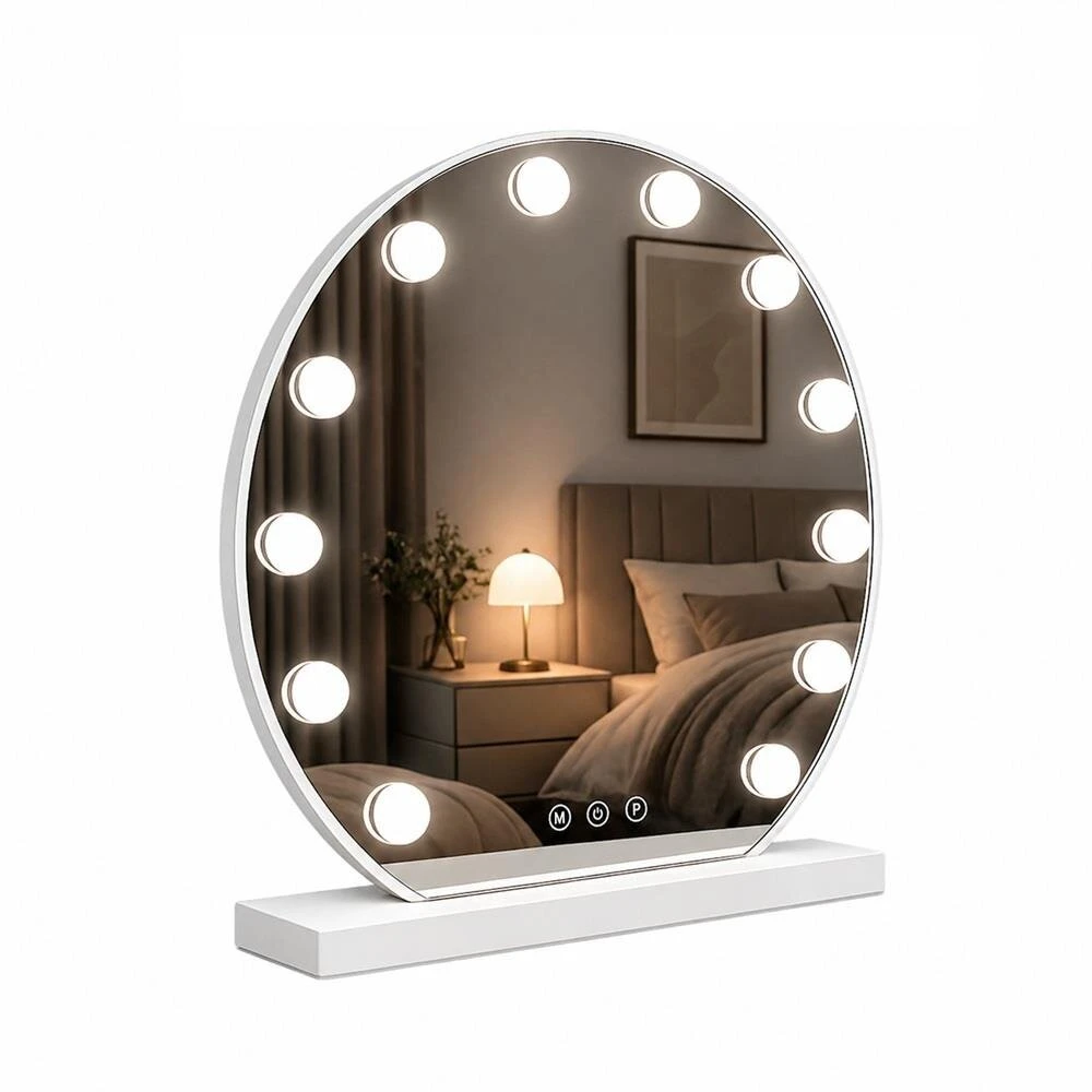 Beauty System LED apšviestas veidrodis HOLLYWOOD Ø 50cm