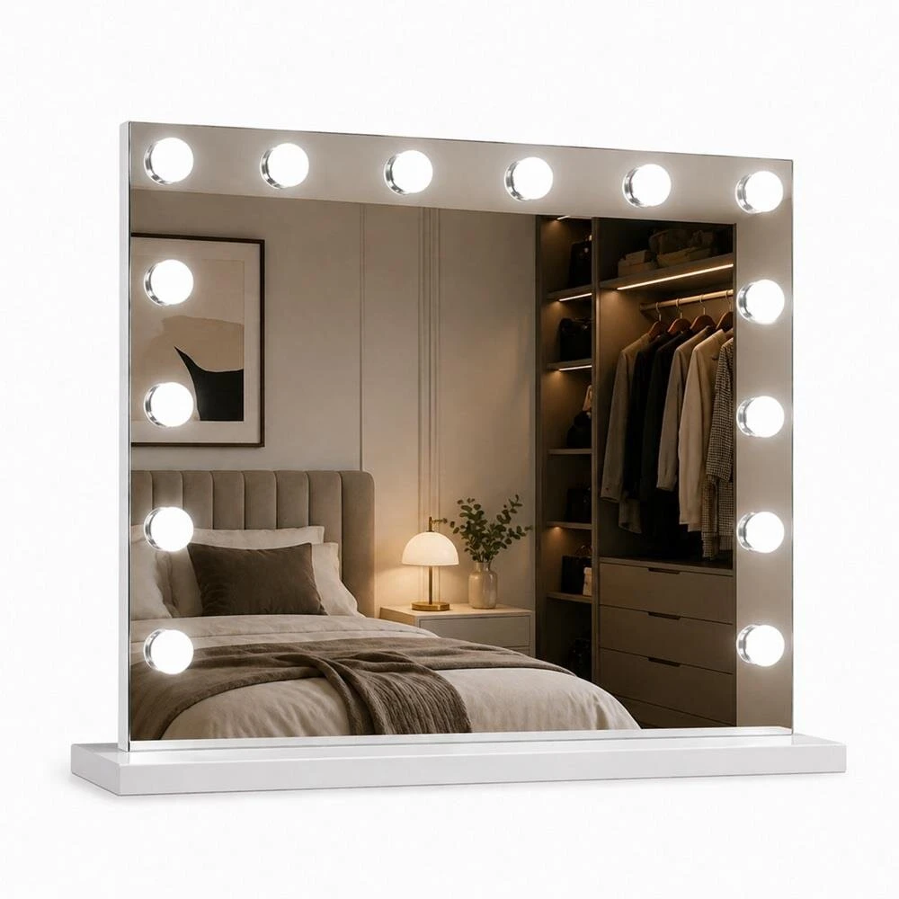 Beauty System Makiažo veidrodis su LED apšvietimu HOLLYWOOD 80x65cm