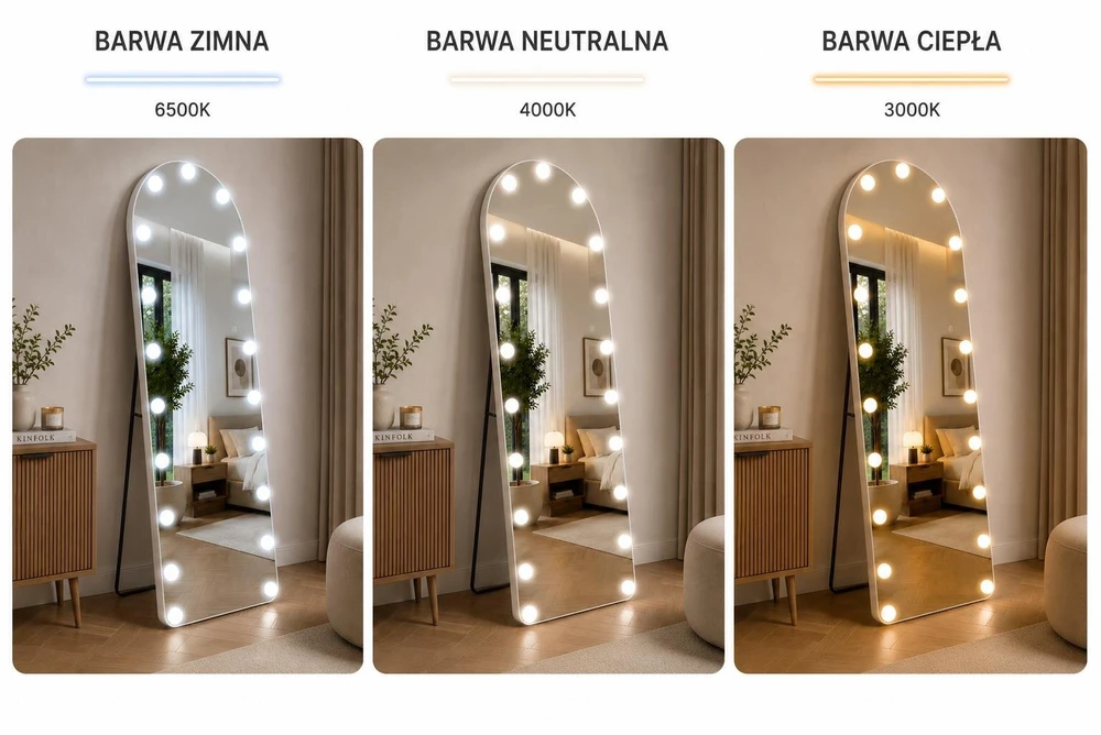 Beauty System Pastatomas LED veidrodis su apšvietimu HOLLYWOOD, 160×50 cm