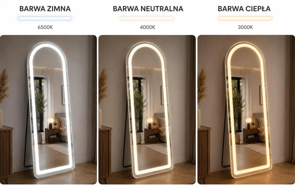 Beauty System Pastatomas LED veidrodis su apšvietimu NEW YORK, 160×50 cm