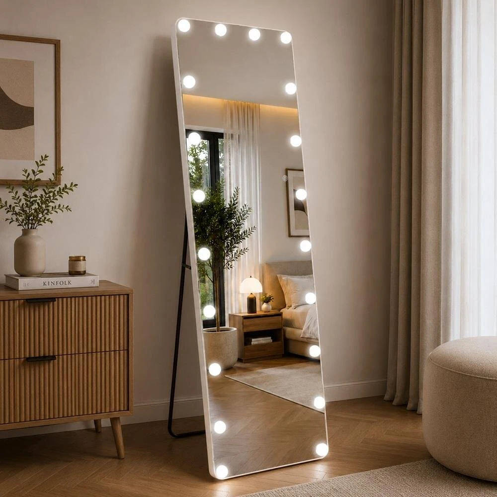 Beauty System pastatomas LED veidrodis su apšvietimu HOLLYWOOD, 160×50 cm (20 LED)