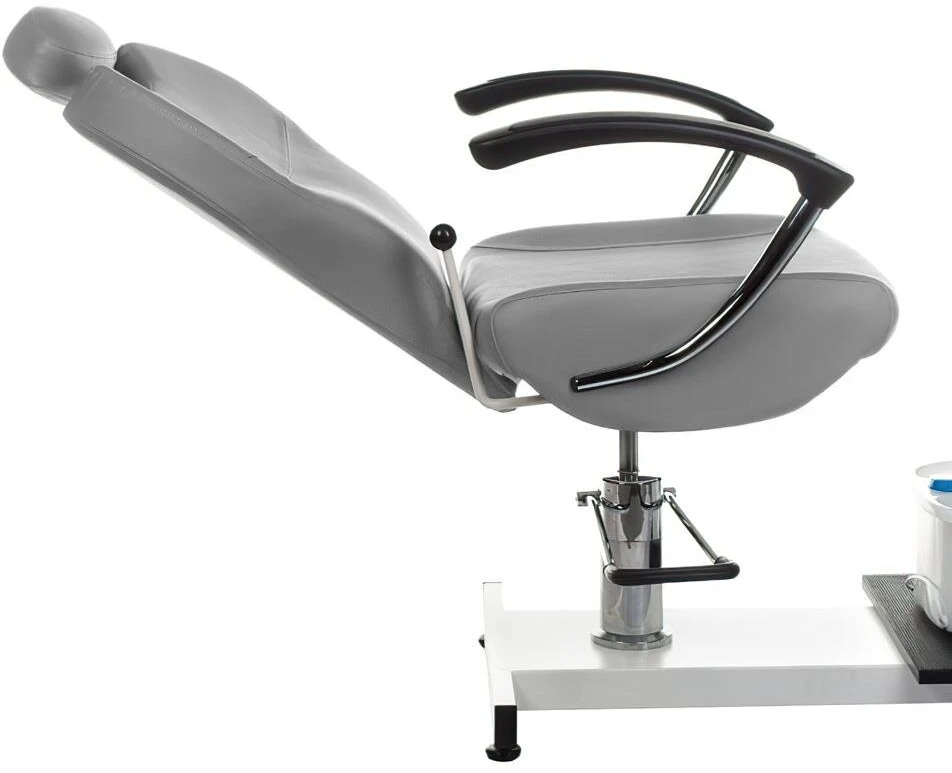 Beauty System Pedikiūro kėdė su pėdų masažuokliu BR-2301, šviesiai pilka