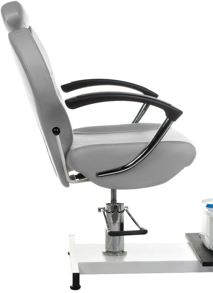 Beauty System Pedikiūro kėdė su pėdų masažuokliu BR-2301, šviesiai pilka