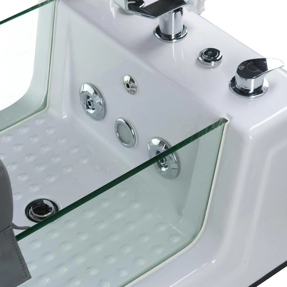 Beauty System Pedikiūro krėslas su masažu ir vonele BeautySystem BR-2310, pilka
