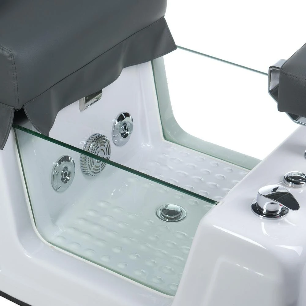 Beauty System Pedikiūro krėslas su masažu ir vonele BeautySystem BR-2310, pilka