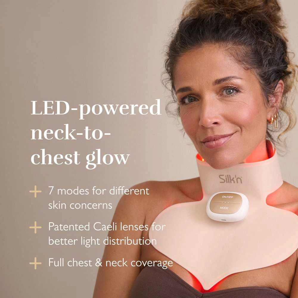 Belaidė krūtinės ir kaklo odą atjauninanti kaukė Silk'n LED Chest Mask Pro
