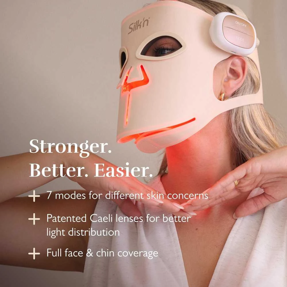 Belaidė LED veido kaukė su 7 šviesos režimais Silk'n Face Mask Pro