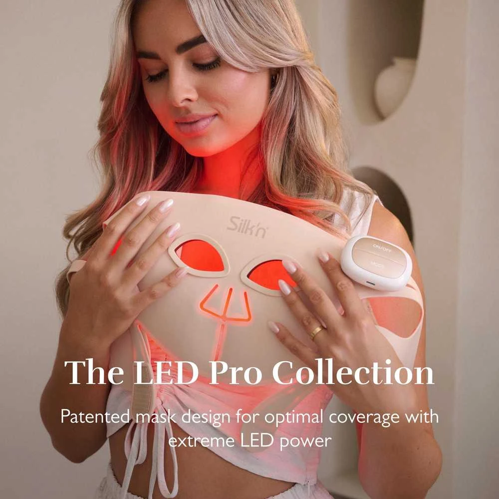 Belaidė LED veido kaukė su 7 šviesos režimais Silk'n Face Mask Pro