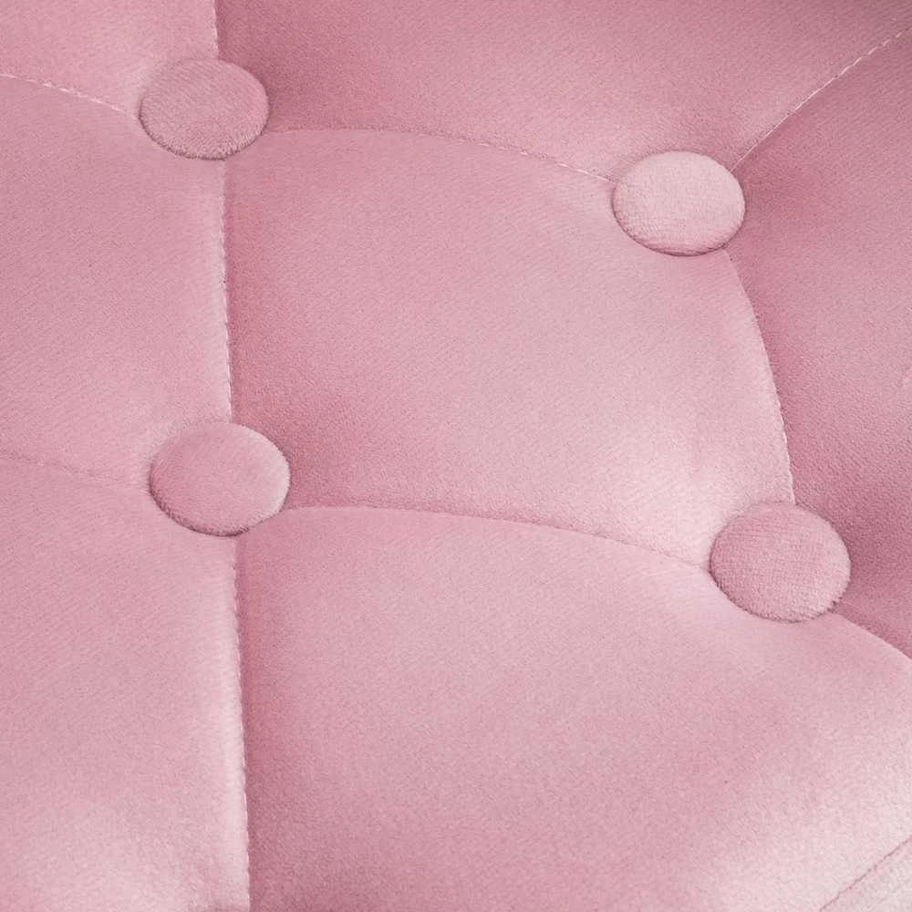 Activeshop Biuro kėdė su ratukais 4Rico QS-OF213G Velvet Rožinė
