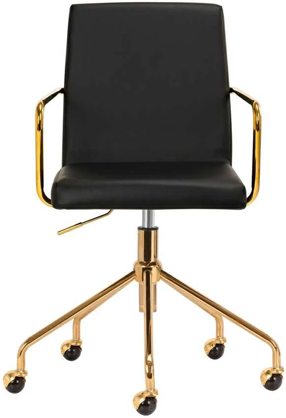 Activeshop Biuro kėdė su ratukais QS-OF211G Gold Juodas
