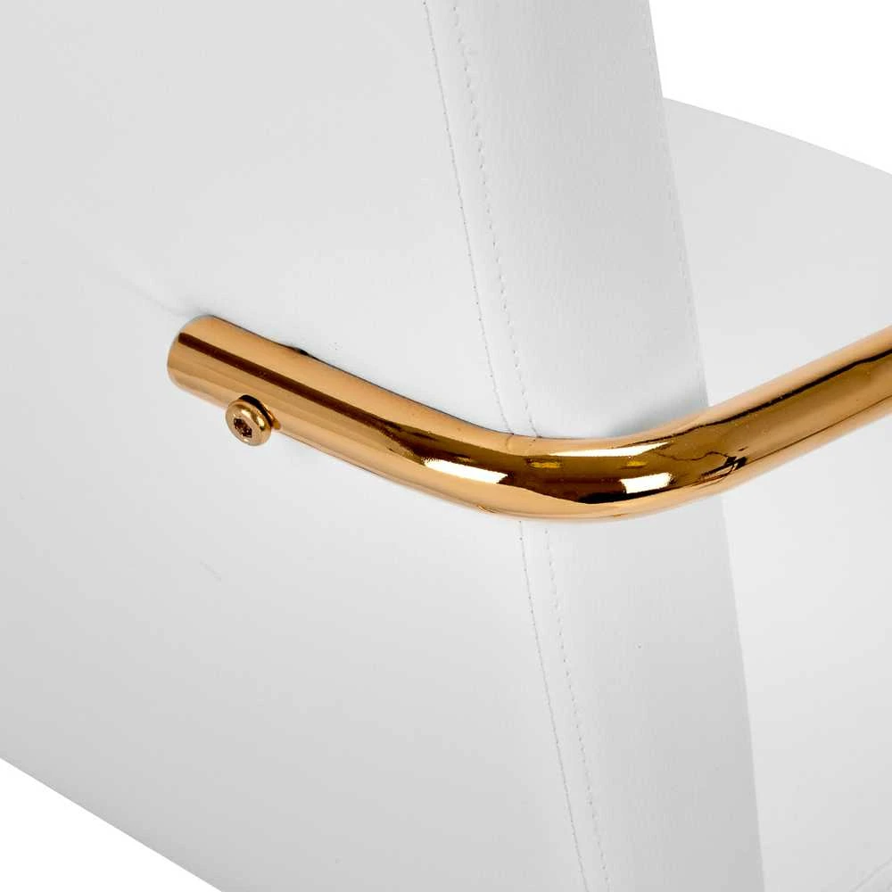Activeshop CREAM Biuro kėdė su ratukais QS-OF211G Gold Kreminis Pilkas