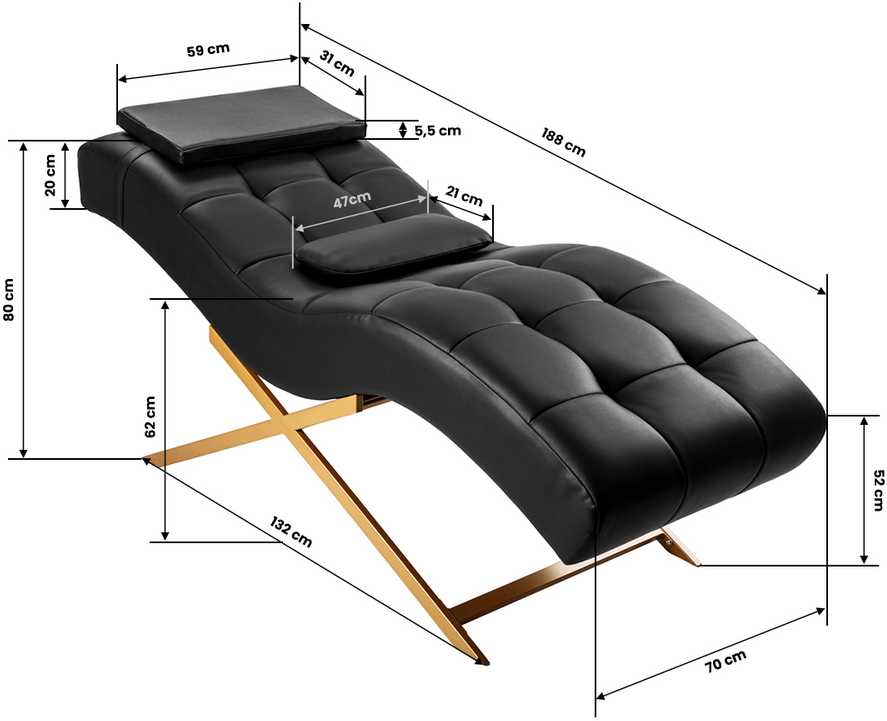 Activeshop Blakstienų procedūrų kosmetologinis krėslas Sillon Alba, juodas and auksinis