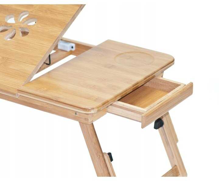 Carruzoo Nešiojamas sulankstomas staliukas kompiuteriui Bamboo Flexi 15"