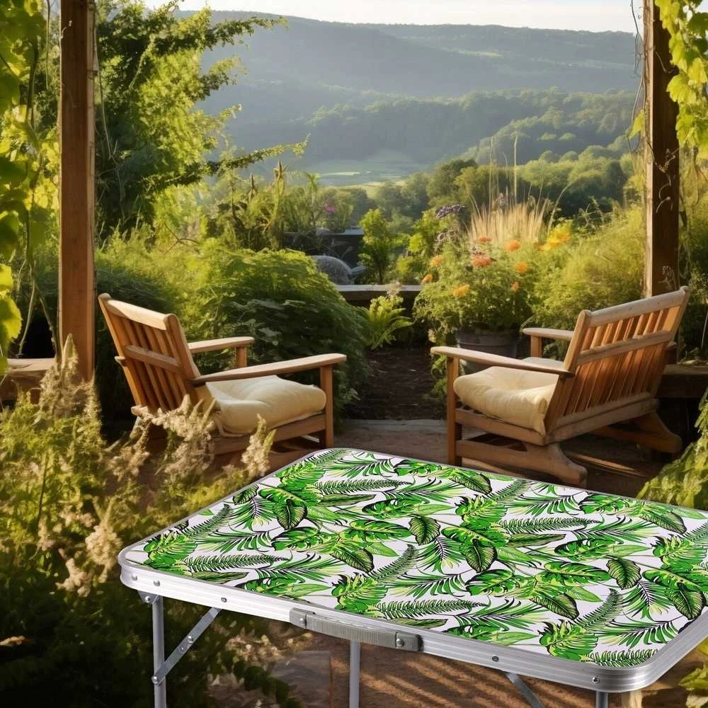 Carruzoo Sulankstomas turistinis stalas Summer Garden 80x60cm