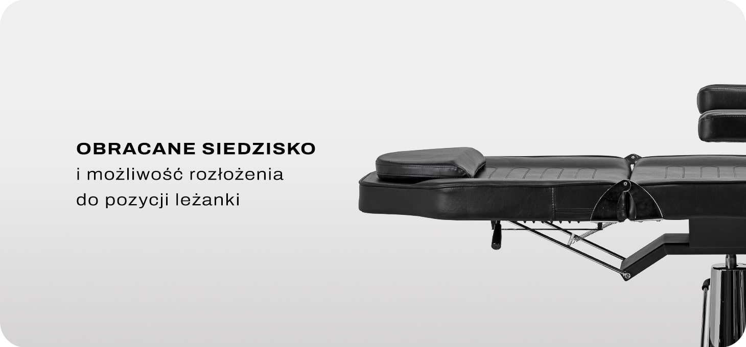 Activeshop Hidraulinis tatuiruočių krėslas Pro Ink 322F Juodas aprašymas - Prekės nuotrauka