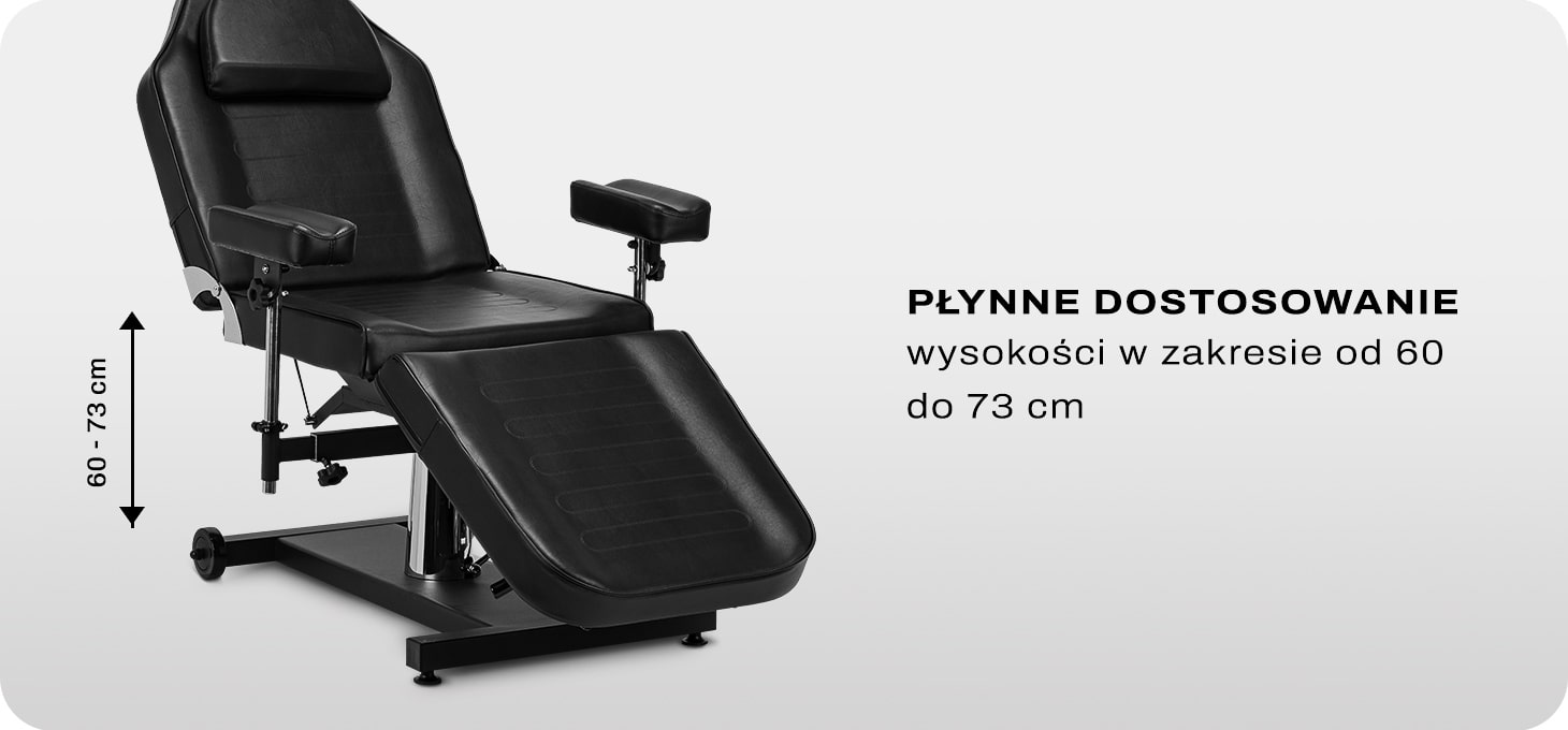 Activeshop Hidraulinis tatuiruočių krėslas Pro Ink 322F Juodas aprašymas - Prekės nuotrauka