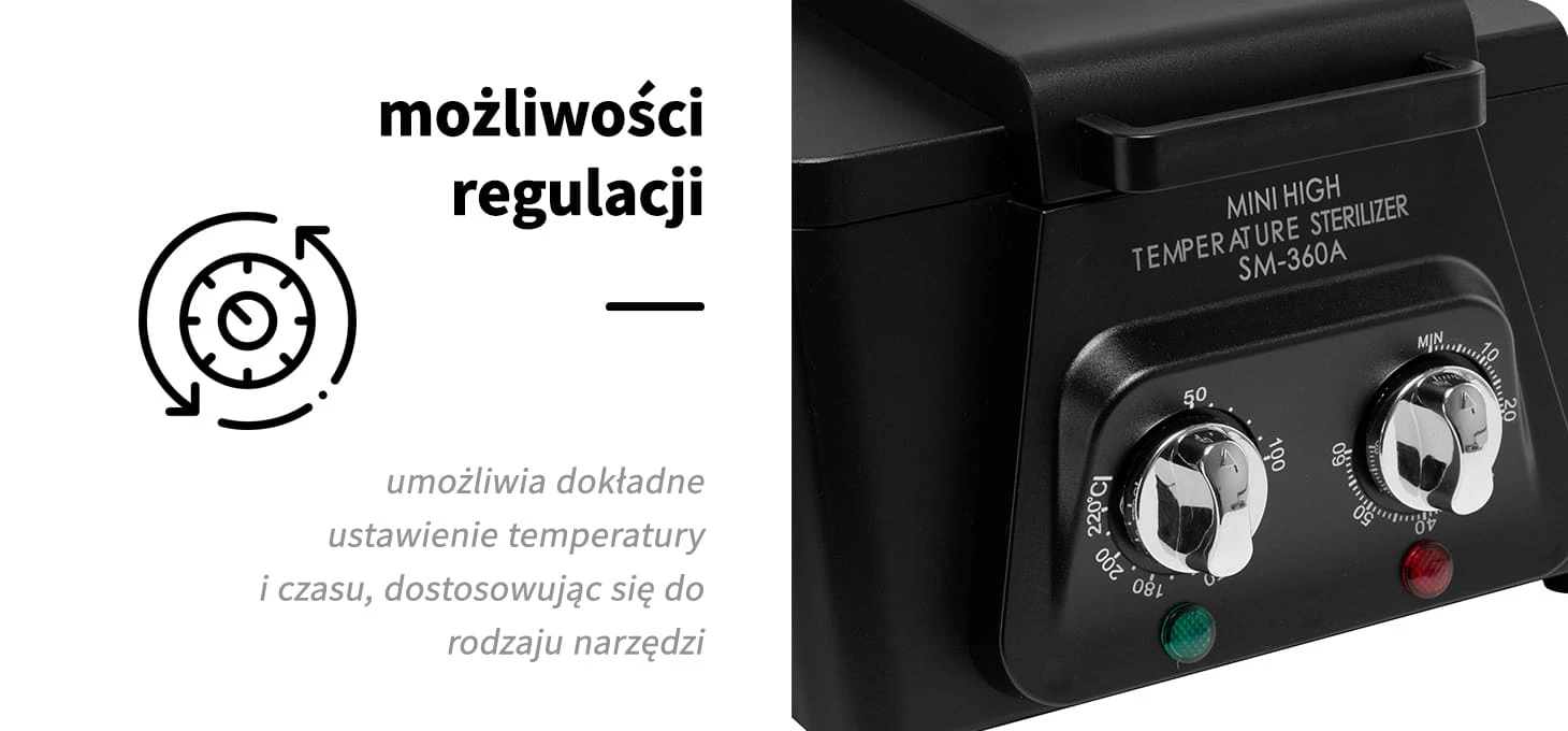 Activeshop Karšto oro sterilizatorius Professional High Temperature SM-360A Juodas aprašymas - Prekės nuotrauka