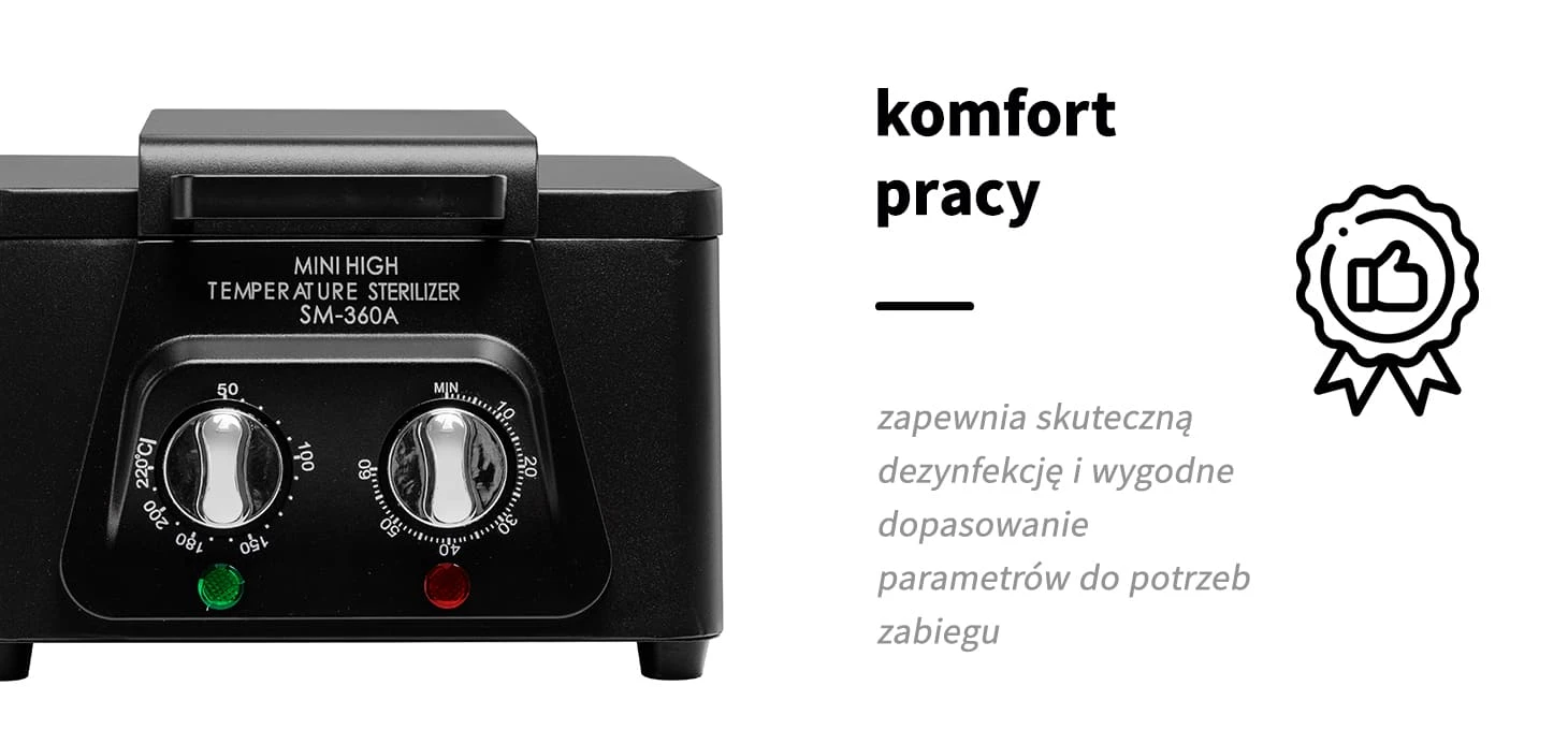 Activeshop Karšto oro sterilizatorius Professional High Temperature SM-360A Juodas aprašymas - Prekės nuotrauka