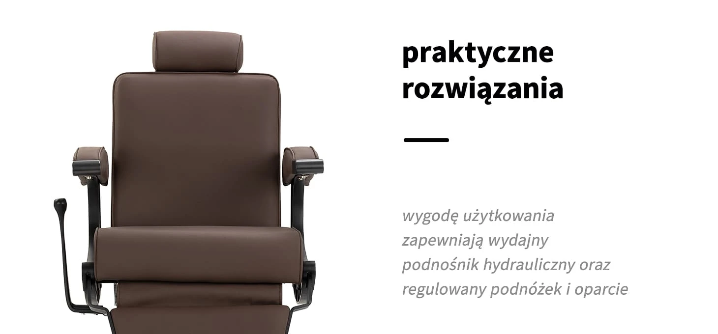 Activeshop Kirpyklos kėdė Barber Chair Gabbiano Continental Brown aprašymas - Prekės nuotrauka