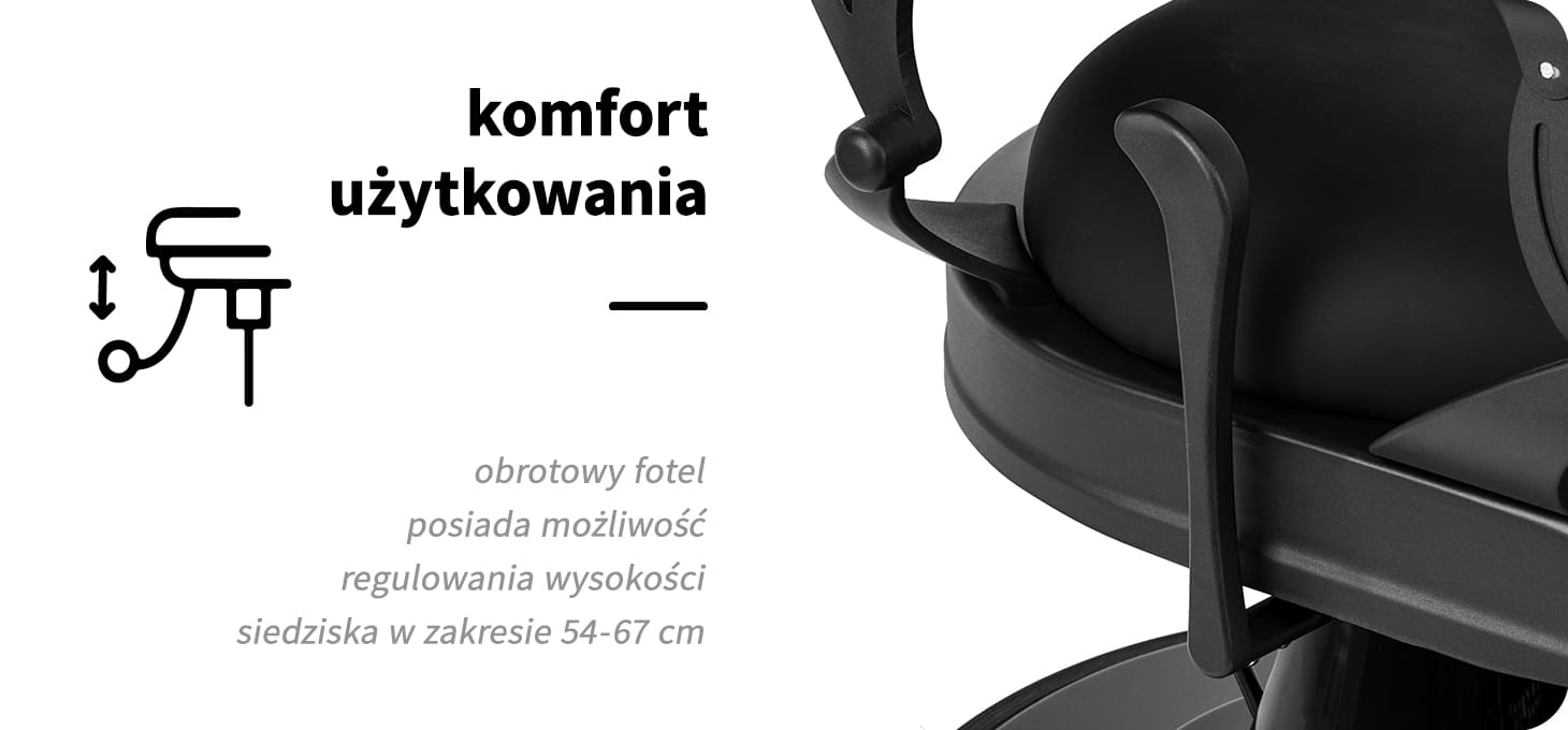 Activeshop Kirpyklos kėdė Barber Chair Gabbiano Niccolo Juodas aprašymas - Prekės nuotrauka