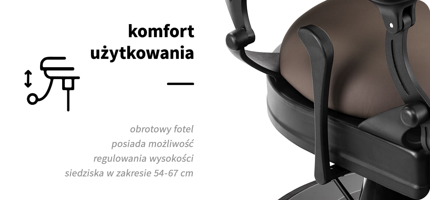 Activeshop Kirpyklos kėdė Barber Chair Gabbiano Niccolo Brown aprašymas - Prekės nuotrauka