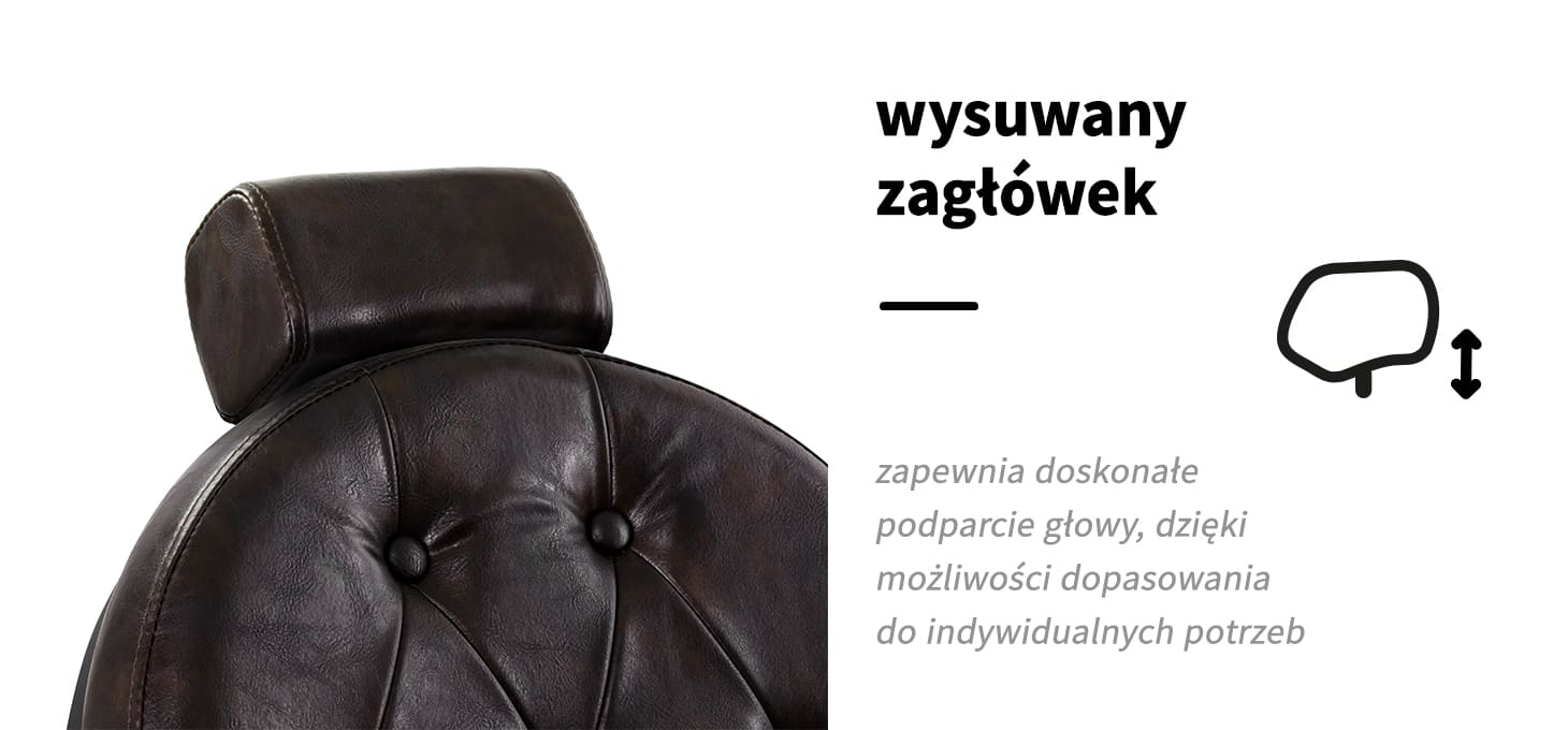 Activeshop Kirpyklos kėdė Barber Chair President Brown Juodas aprašymas - Prekės nuotrauka