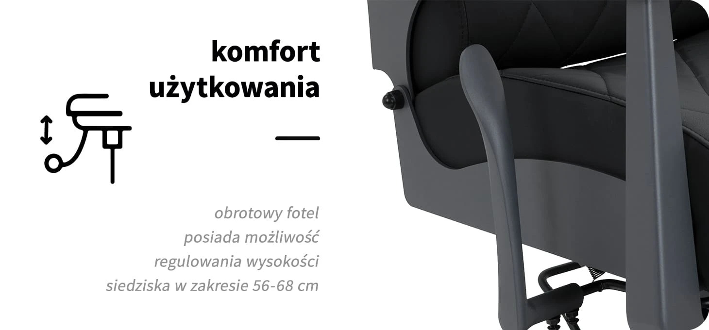 Activeshop Kirpyklos kėdė Gabbiano Barber Chair Bruno, Graphite aprašymas - Prekės nuotrauka