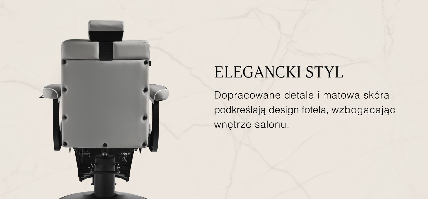 Activeshop Kirpyklos kėdė Gabbiano Barber Chair Levi Pilkas aprašymas - Prekės nuotrauka