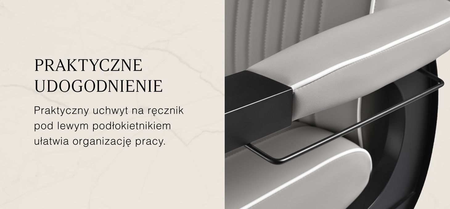 Activeshop Kirpyklos kėdė Gabbiano Barber Chair Levi Pilkas aprašymas - Prekės nuotrauka