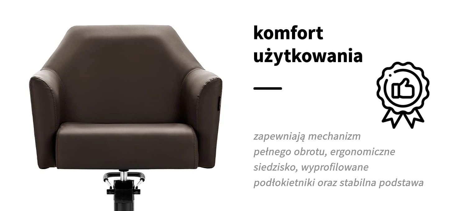Activeshop Kirpyklos kėdė Gabbiano Davos Brown aprašymas - Prekės nuotrauka