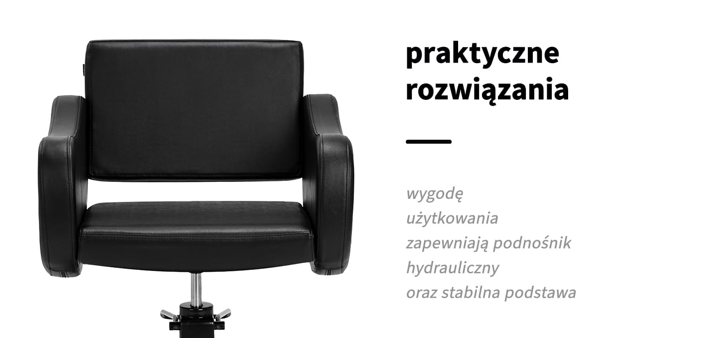 Activeshop Kirpyklos kėdė Gabbiano Seville Juodas aprašymas - Prekės nuotrauka
