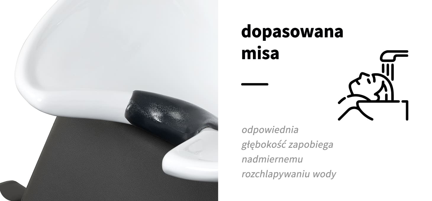 Activeshop Kirpyklos plautuvė Gabbiano Ankara Juodas aprašymas - Prekės nuotrauka