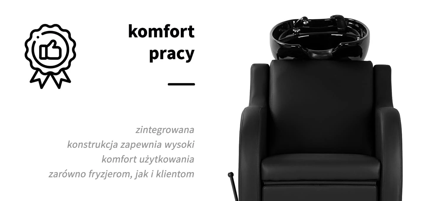 Activeshop Kirpyklos plautuvė Gabbiano Carmen Juodas aprašymas - Prekės nuotrauka