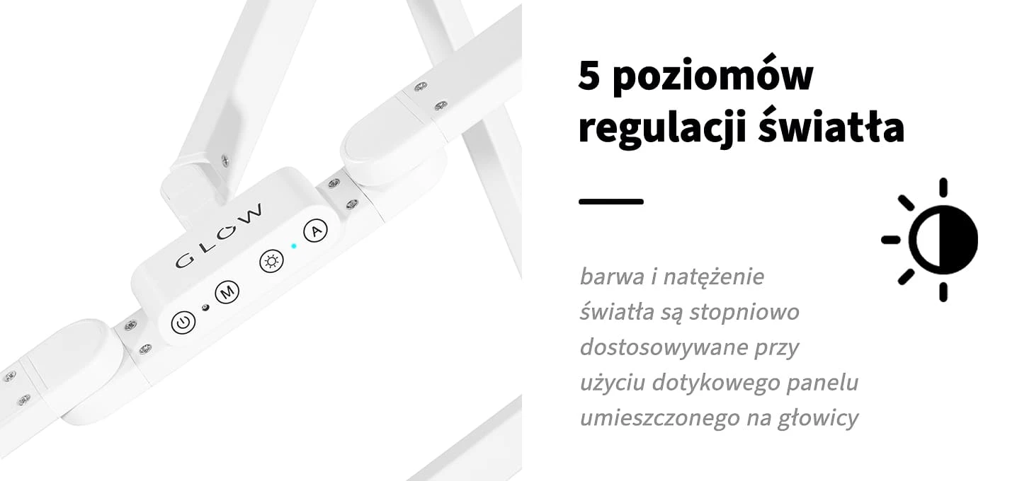 Activeshop Kosmetologinė LED lempa manikiūrui Glow L04 Baltas aprašymas - Prekės nuotrauka