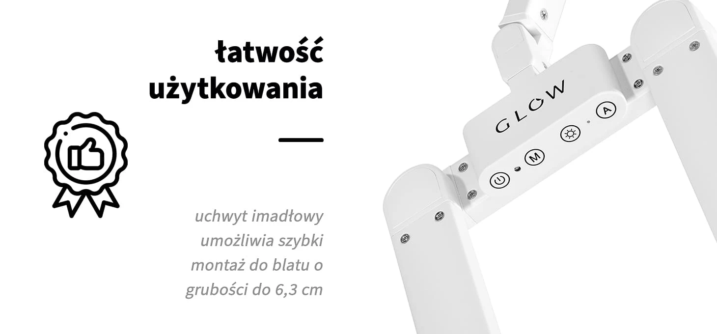 Activeshop Kosmetologinė LED lempa manikiūrui Glow L04 Baltas aprašymas - Prekės nuotrauka