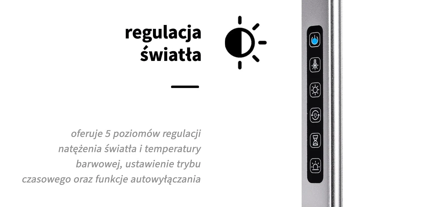 Activeshop Kosmetologinė LED lempa Yoga Sidabrinis 22W aprašymas - Prekės nuotrauka