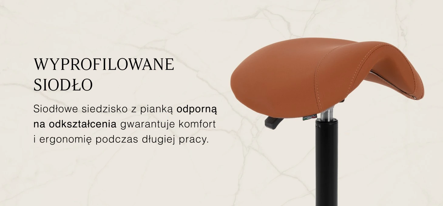 Activeshop Kosmetologinė meistro kėdutė Gabbiano D032 Brown aprašymas - Prekės nuotrauka